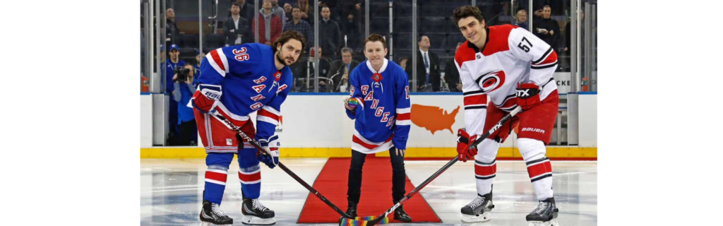 Harrison Browne’s Pride Night Puck Drop